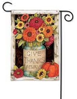 Fall Mason Jars Garden Flag